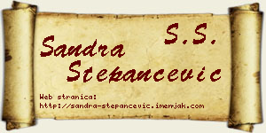 Sandra Stepančević vizit kartica